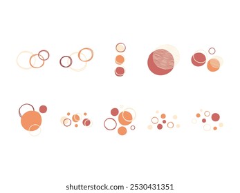 Dots Abstract Shape Element Set