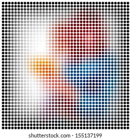 Dots abstract vector background