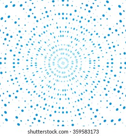 Dots Abstract Vector Texture . Circular Effect .