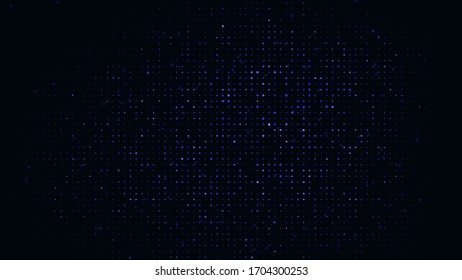 Puntos abstractos los círculos iluminan el fondo multicolor azul