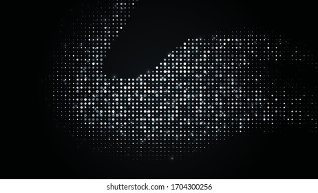 Dots abstracts circles lights grey white multi in color background
