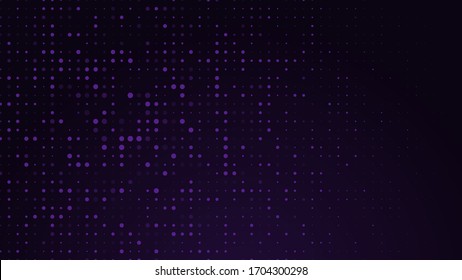 Puntos abstractos los círculos se iluminan con fondo de color rosa múltiple