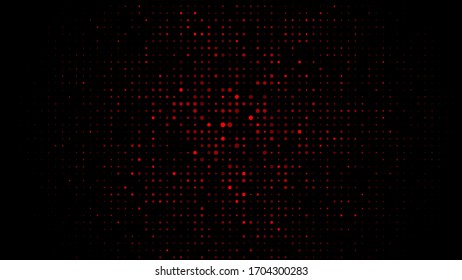Dots abstracts circles lights red multi in color background