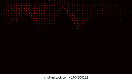 Dots abstracts squares lights red multi in color background