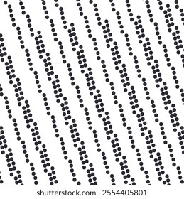 The dots are arranged slightly at an angle in stripes to create a texture.