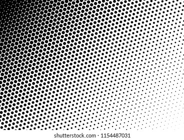 Dots Background. Abstract Fade Texture. Vintage Monochrome Pattern. Modern Backdrop. Vector illustration