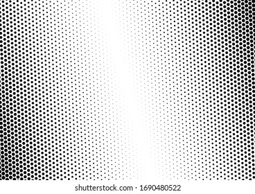 Dots Background. Abstract Monochrome Backdrop. Distressed Texture. Halftone Pattern. Vector illustration