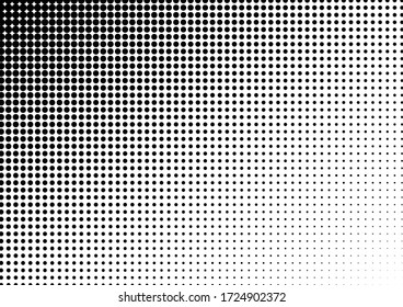 Fondo de puntos. Resumen Superposición Monocroma. Patrón blanco y negro. Textura de semitono. Ilustración del vector