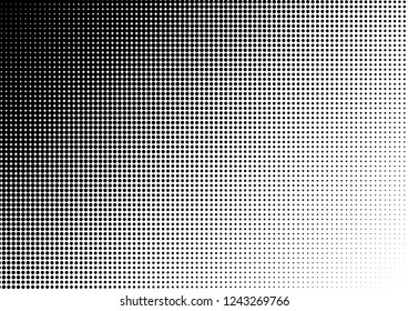 Dots Background. Black and White Abstract Pattern. Vintage Backdrop. Modern Monochrome Texture. Vector illustration