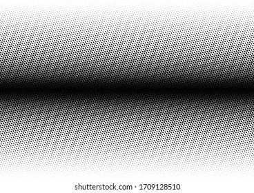 Dots Background. Black and White Abstract Pattern. Pop-art Monochrome Backdrop. Distressed Overlay. Vector illustration