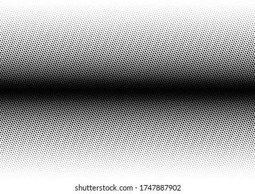 Dots Background. Black and White Abstract Pattern. Pop-art Monochrome Backdrop. Distressed Overlay. Vector illustration
