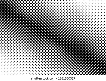 Dots Background. Black and White Backdrop. Distressed Modern Overlay. Fade Abstract Texture. Vector illustration
