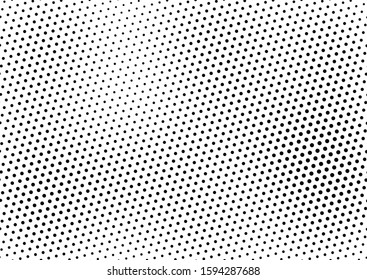 Dots Background. Black and White Backdrop. Abstract Modern Overlay. Vintage Distressed Pattern. Vector illustration