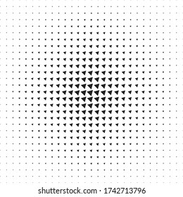 Dots Background. Black and White Backdrop. Modern Vintage Pattern. Distressed Overlay. Vector illustration