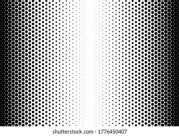 Dots Background. Black and White Backdrop. Points Texture. Fade Abstract Pattern. Vector illustration