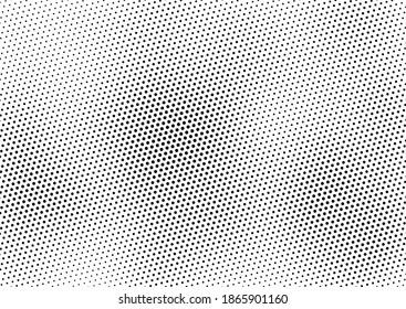 Dots-Hintergrund. Schwarz-Weiß-Hintergrund. Monochrome Muster. Textur Punkte. Vektorgrafik