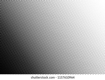 Dots Background. Black and White Distressed Backdrop. Halftone Overlay. Gradient Pattern. Vector illustration