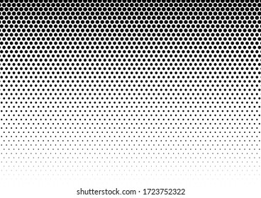Fondo de puntos. Patrón de semitonos blanco y negro. Textura moderna de moda. Superposición abstracta de arte pop. Ilustración del vector