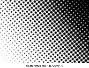 Dots Background. Black and White Monochrome Backdrop. Pop-art Texture. Vintage Overlay. Vector illustration