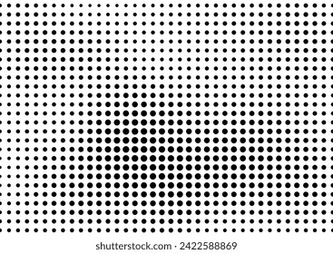 Dots Background. Black and White Monochrome Texture. Pop-art Backdrop. Abstract Overlay. Vector illustration