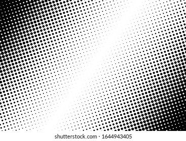 Dots Background. Black and White Overlay. Grunge Pattern. Abstract Vintage Backdrop. Vector illustration