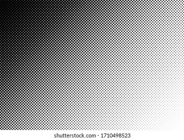 Dots-Hintergrund. Schwarz-Weiß-Overlay. Abstrakter Hintergrund. Halftone Pop-Art Muster. Vektorillustration