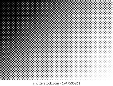 Dots Background. Black and White Overlay. Abstract Fade Backdrop. Halftone Pop-art Pattern. Vector illustration
