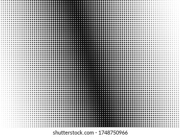 Fondo de puntos. Superposición en blanco y negro. Moderno telón de fondo pop-art. Textura con problemas de semitono. Ilustración del vector