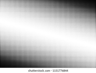 Dots Background. Black and White Points Texture. Pop-art Overlay. Vintage Monochrome Pattern. Vector illustration