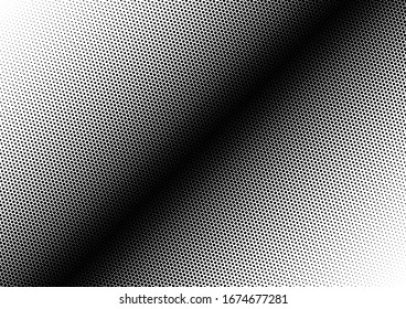 Fondo de puntos. Textura pop-art en blanco y negro. Los Puntos Fade Se Superponen. Patrón grueso. Ilustración del vector
