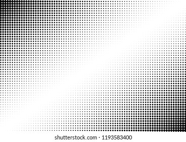 Dots Background. Black and White Texture. Modern Distressed Overlay. Pop-art Pattern. Vector illustration