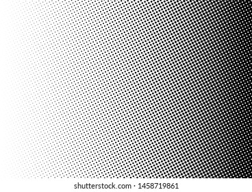 Dots Background  Black   White Texture  Distressed Points Overlay  Gradient Backdrop  Vector illustration