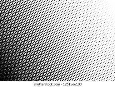 Dots Background. Distressed Backdrop. Points Pattern. Fade Black and White Texture. Vector illustration
