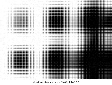 Dots Background. Distressed Backdrop. Vintage Black and White Texture. Gradient Pattern. Vector illustration