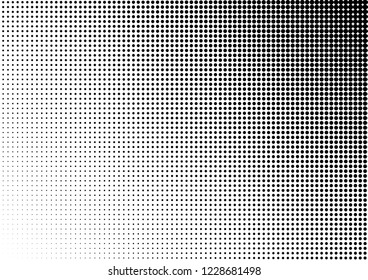 Dots Background. Distressed Black and White Overlay. Monochrome Pattern. Halftone Texture. Vector illustration