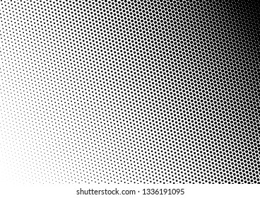 Dots Background. Distressed Gradient Backdrop. Black and White Texture. Points Pattern. Vector illustration