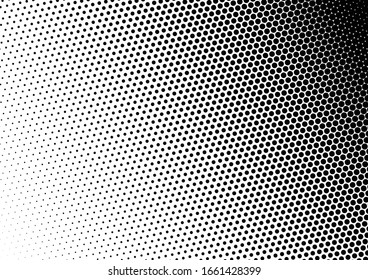 Dots-Hintergrund. Halftone-Overlay beschädigt. Schwarz-Weiß-Muster. Punkte Abstrakter Hintergrund. Vektorillustration