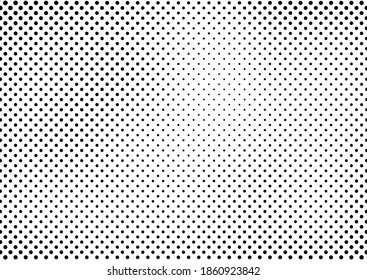 Dots Background. Distressed Modern Overlay. Black and White Points Pattern. Halftone Abstract Texture. Vector illustration