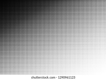 Dots Background. Distressed Monochrome Pattern. Halftone Vintage Overlay. Points Texture. Vector illustration