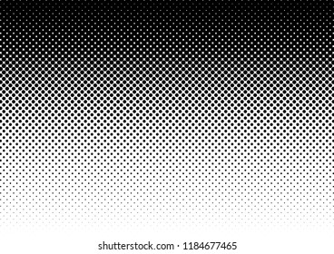 Dots Background. Distressed Pop-art Texture. Modern Overlay. Monochrome Black and White Backdrop. Vector illustration