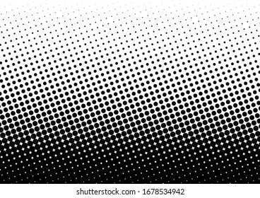 Dots Background. Distressed Texture. Pop-art Pattern. Black and White Overlay. Vector illustration