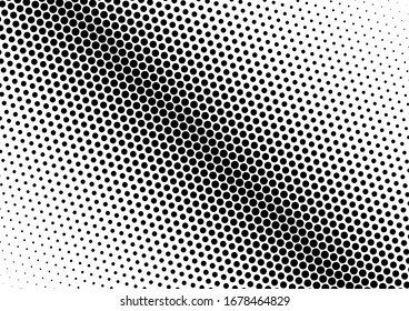 Dots Background. Fade Abstract Overlay. Grunge Backdrop. Black and White Distressed Texture. Vector illustration