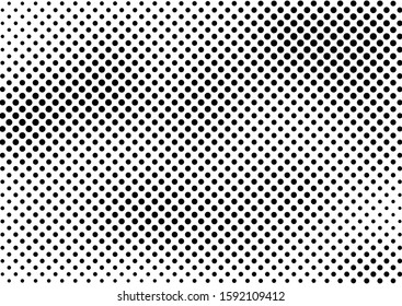 Dots Background. Fade Backdrop. Pop-art Monochrome Texture. Grunge Gradient Overlay. Vector illustration