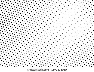 Dots Background. Fade Black and White Backdrop. Halftone Vintage Texture. Points Pattern. Vector illustration