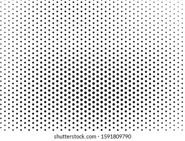 Dots Background. Fade Black and White Pattern. Abstract Pop-art Backdrop. Gradient Monochrome Texture. Vector illustration