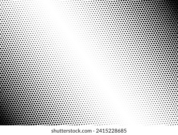 Dots Background. Fade Black and White Backdrop. Distressed Pattern. Vintage Overlay. Vector illustration
