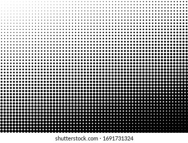 Fondo de puntos. Patrón monocromo falso. Vieja Superposición Moderna. Textura en blanco y negro. Ilustración del vector