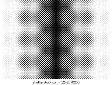 Dots Background. Fade Overlay. Black and White Texture. Grunge Gradient Pattern. Vector illustration