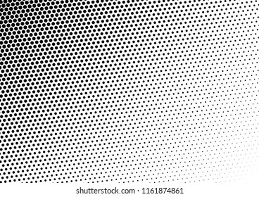 Dots Background. Fade Overlay. Distressed Backdrop. Monochrome Vintage Texture. Vector illustration