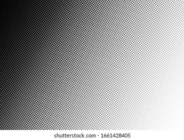 Dots Background. Fade Pop-art Overlay. Distressed Black and White Texture. Gradient Backdrop. Vector illustration